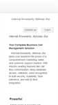 Mobile Screenshot of abhinav.internal.knowlarity.com